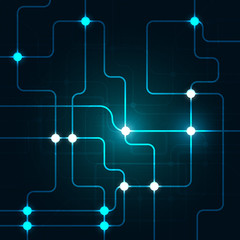 High tech technology geometric