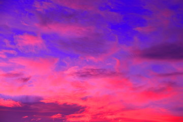 雨上がりの夕景　夏　秋