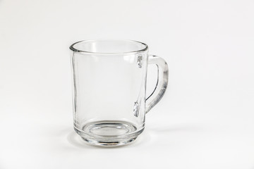 empty glass isolated on white