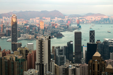 Hong Kong cityscape , View from Victoria peak view point