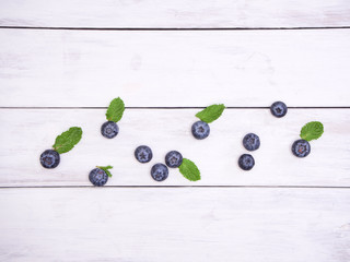 Naklejka na ściany i meble Fresh blueberry, concepts for healthy food