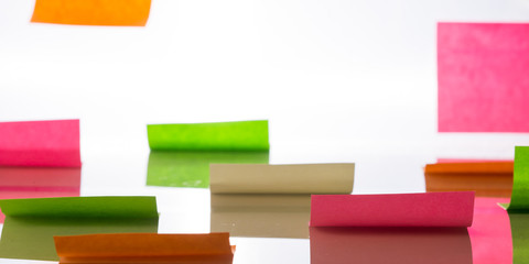 Design thinking and color stickers as a new approach to solving business problems.