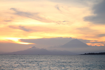 Sunset Skyporn over Ocean Volcanoes