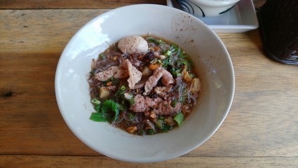 Pork noodle Thailand