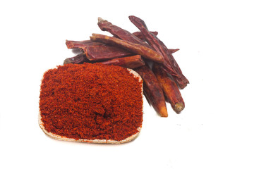 Image of spices isolated close up.