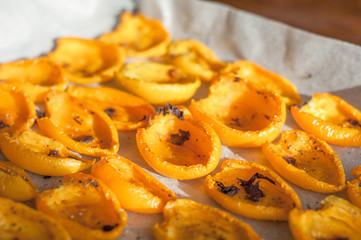 Tasty dried tomatoes with white wine