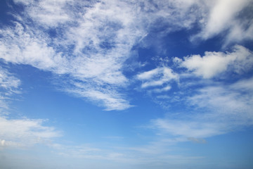 Blue sky with clouds abstract background