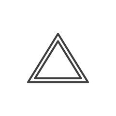 Bleach use, wash machine sign line icon. linear style sign for mobile concept and web design. outline vector icon. Laundry symbol, logo illustration. Vector graphics