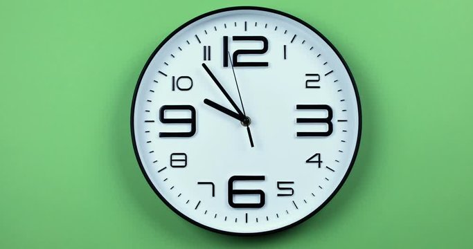 clock, time, watch, hour, minute, isolated, white, wall, black, face, object, business, number, timer, hours, deadline, second, alarm, circle, concept, dial, office, minutes, day, numbers, arrow, blac