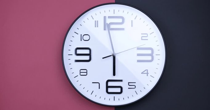 clock, time, watch, hour, minute, isolated, white, wall, black, face, object, business, number, timer, hours, deadline, second, alarm, circle, concept, dial, office, minutes, day, numbers, arrow, blac