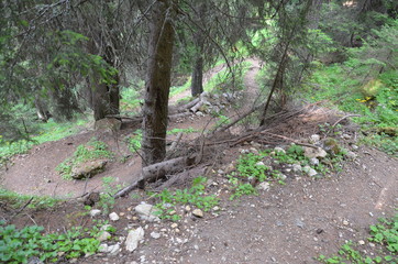 Parcours de randonnée lac de l'étroit Peisey Nancroix