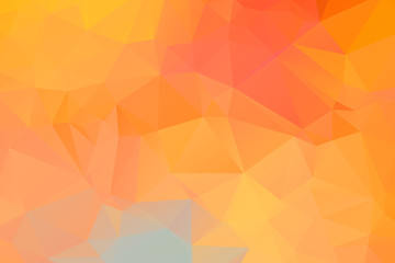 Abstract multicolor orange son background. Vector polygonal design illustrator
