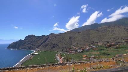 Trip through La gomera island in Spain in 4k slow motion 60fps