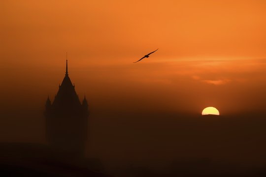 sunset in drobeta
