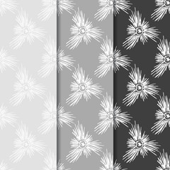 seamless abstract needle pattern hand drawn