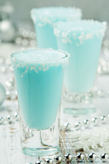 Three shots with Frost Jack cocktail