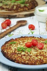 Rosti - Swiss dish made of grated potato	