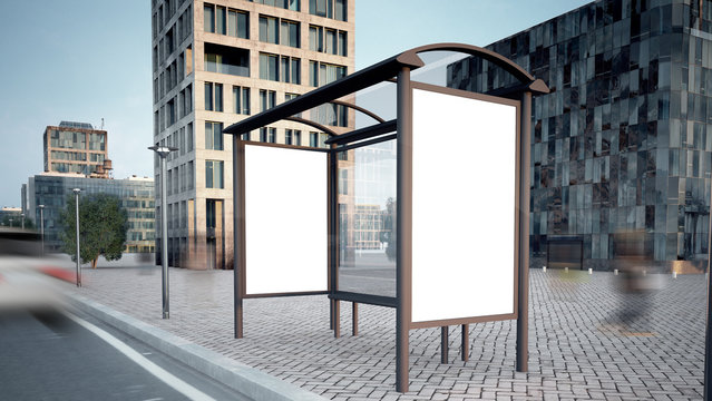 bus stop mockup