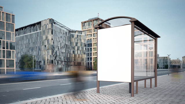 bus stop mockup