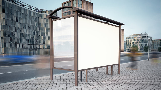 bus stop mockup