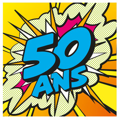 carte anniversaire pop art 50 ans 6