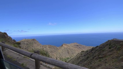 Trip through La gomera island in Spain in 4k slow motion 60fps