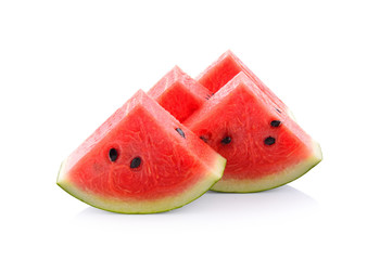 Fresh red watermelon isolated on a white background
