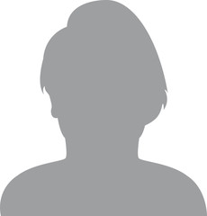 Hand drawn male, female, Avatar profile icon (or portrait icon).User flat avatar icon, sign, profile people symbol