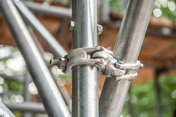 Scaffold system for bridge reconstruction