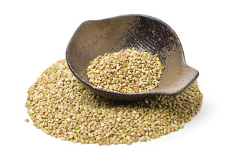buckwheat isolated on white background
