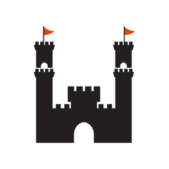 Fototapeta premium Castle graphic design template vector isolated illustration