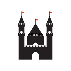 Obraz premium Castle graphic design template vector isolated illustration