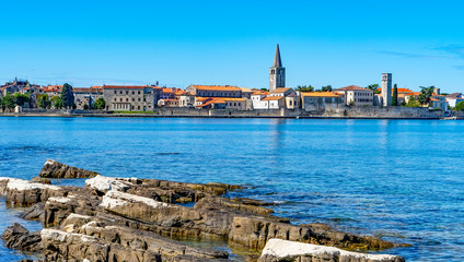 Obraz premium Altstadt und Küste Porec, Istrien, Kroatien