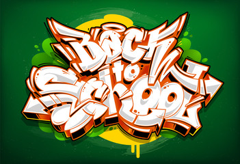 Back to School Graffiti Lettering