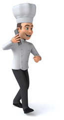 Fun chef - 3D Illustration
