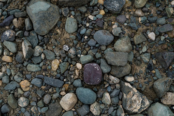 The texture of a shallow river stone. Pebble Background Image