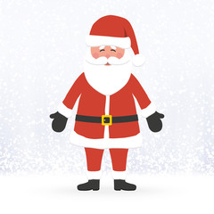 Santa Claus in the snow