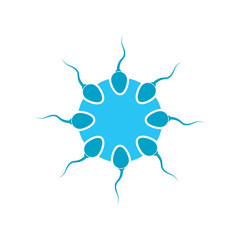 Sperm / Spermatozoa vector logo icon illustration design 