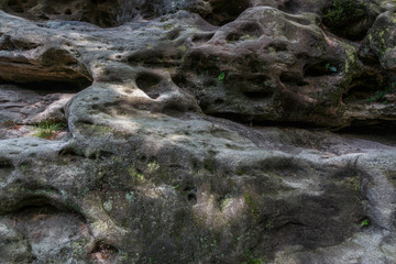 Detailaufnahme Naturstein im Elbsandsteingebirge