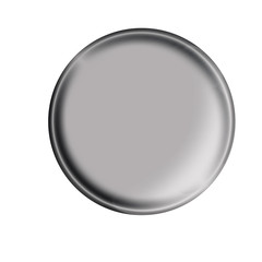 Illustration. Web button with glossy metal brushed surface isolated on white background.