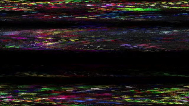 Interferencias o ausencia de se&ntilde;al anal&oacute;gica en la reproducci&oacute;n de la cinta de video con rayas horizontales de colores en movimiento vertical 