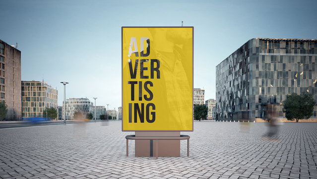 advertising poster mock-up