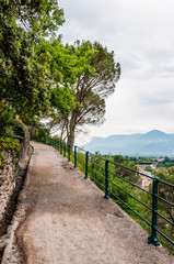 Meran, Tappeinerweg, Panoramaweg, Spazierweg, Dorf Tirol, Aussicht, Vinschgau, Sommer, Südtirol, Italien