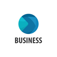 logo business abstraction circle on a white background