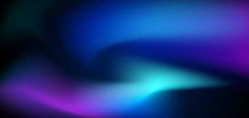 Illustration abstract glowing, neon light, minimal bright fluid, liquid gradient background. Vector modern trendy, graphic design, digital art on vibrant color. Design for poster, banner, template