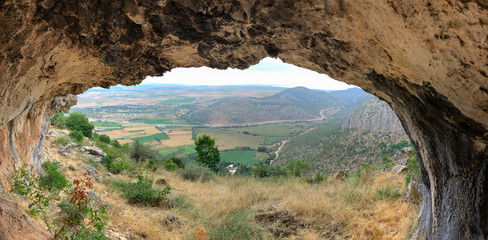 window for cave exploration, landscape, nature and spectacular beauties
