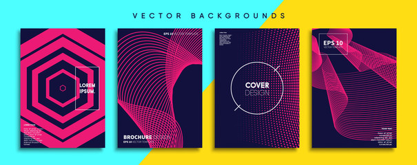 Minimal Vector cover designs. Future Poster template.