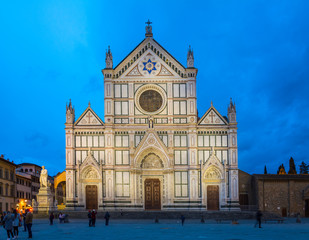 Fototapeta na wymiar Basilica di Santa Croce di Firenze
