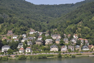 Fototapeta premium Houses on the mountain