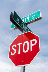 American Stop sign